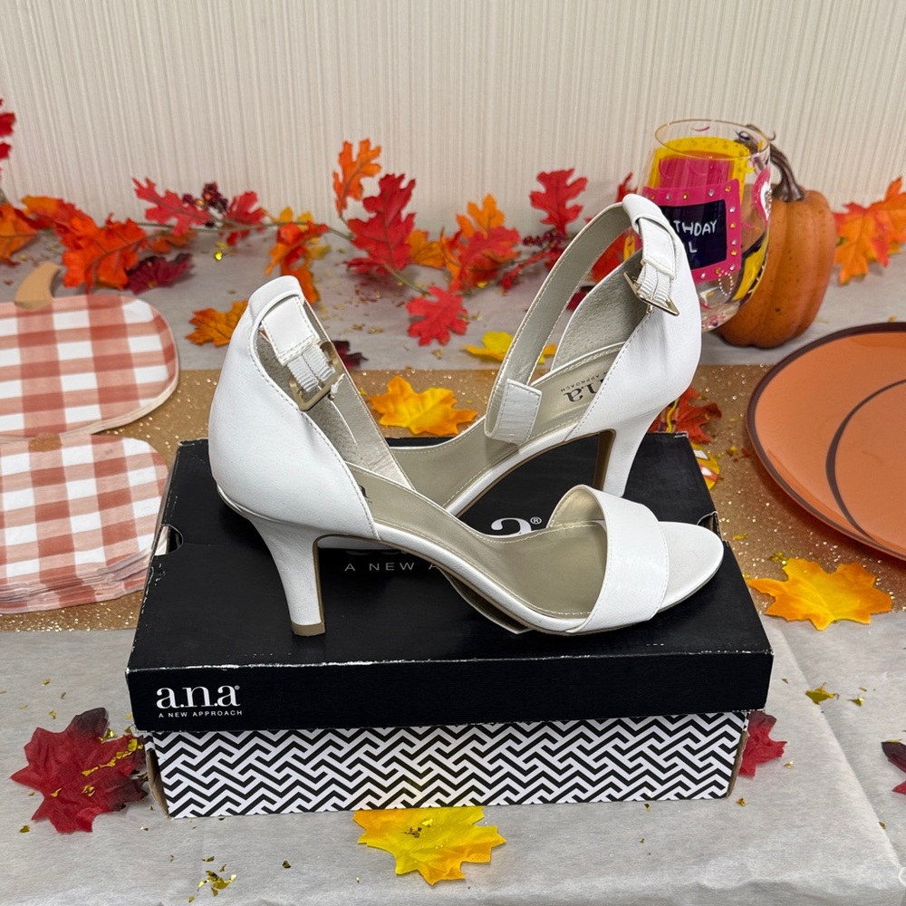 a.n.a Elegant White Heels